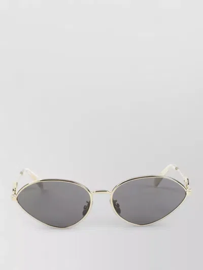 Celine Oval Metal Sunglasses In Gray