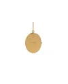 Celine Oval Mirror Commemorative Medallion Pendant In Yellow