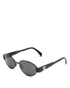 Celine Cl40235u Metal Triomphe 01a Nero Sunglasses In Black