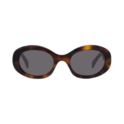 Pre-owned Celine Oval Sunglasses 'blonde Havana/smoke' | Brown | Men's Size 52