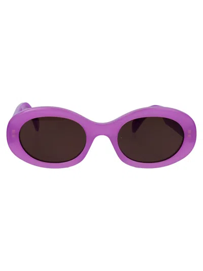 Celine Oval Sunglasses Cl40194 U 78 E In Purple
