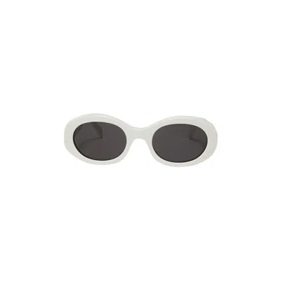 Pre-owned Celine Oval Sunglasses 'white' | Women's Size Onesize