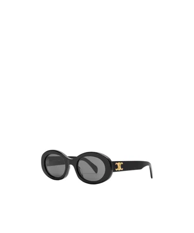 Celine Oval-frame Sunglasses In Red