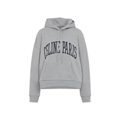 Celine Oversize  Paris Hoodie Women In Gray
