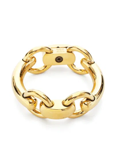 Pre-owned Celine Oversize Chain-link Bracelet In Gold