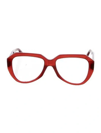 Pre-owned Celine Oversize Eyeglasses In Red