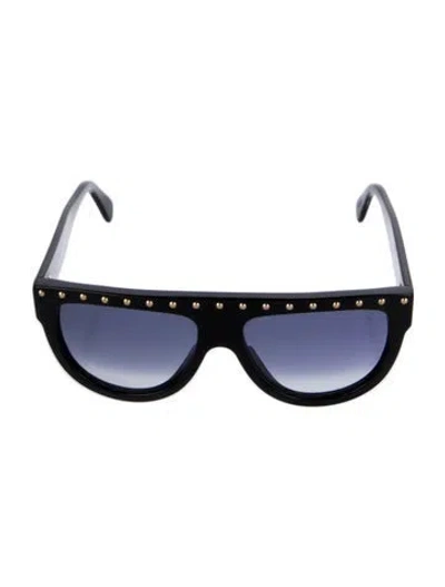 Pre-owned Celine Oversize Gradient Sunglasses In Black