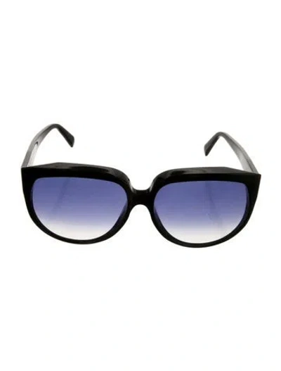 Pre-owned Celine Oversize Gradient Sunglasses In Black