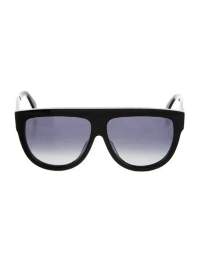 Pre-owned Celine Oversize Gradient Sunglasses In Black