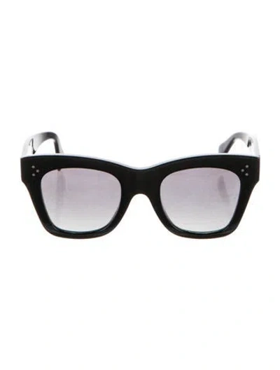 Pre-owned Celine Oversize Gradient Sunglasses In Black