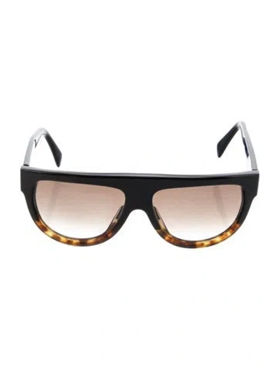 Pre-owned Celine Oversize Gradient Sunglasses In Black