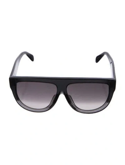 Pre-owned Celine Oversize Gradient Sunglasses In Black