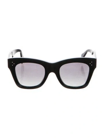 Pre-owned Celine Oversize Gradient Sunglasses In Black