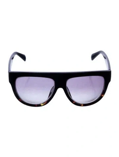 Pre-owned Celine Oversize Gradient Sunglasses In Black