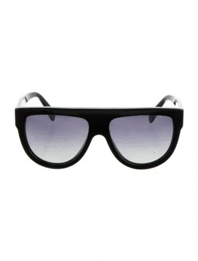 Pre-owned Celine Oversize Gradient Sunglasses In Black
