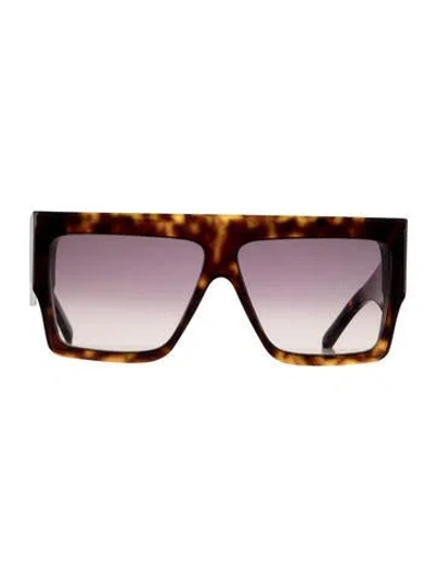 Pre-owned Celine Oversize Gradient Sunglasses In Black/brown