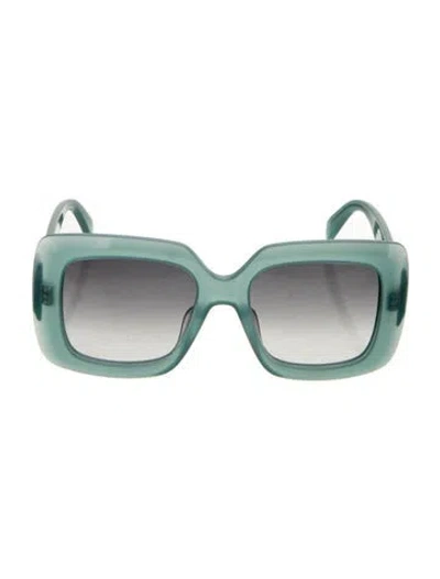 Pre-owned Celine Oversize Gradient Sunglasses In Blue