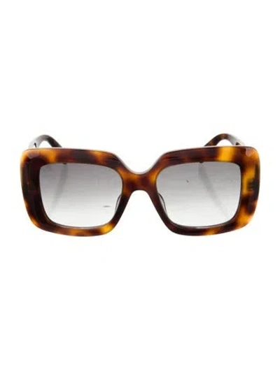 Pre-owned Celine Oversize Gradient Sunglasses In Brown