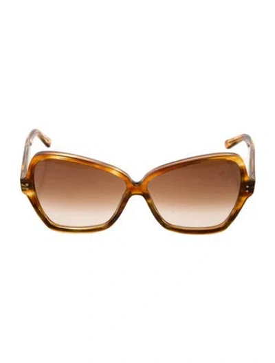 Pre-owned Celine Oversize Gradient Sunglasses In Brown