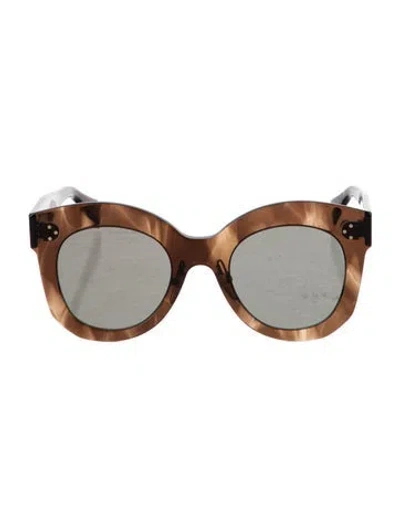 Pre-owned Celine Oversize Gradient Sunglasses In Brown
