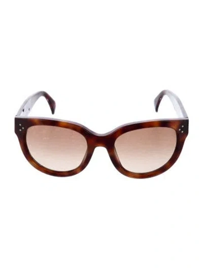 Pre-owned Celine Oversize Gradient Sunglasses In Brown