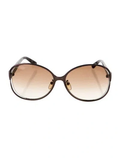 Pre-owned Celine Oversize Gradient Sunglasses In Brown