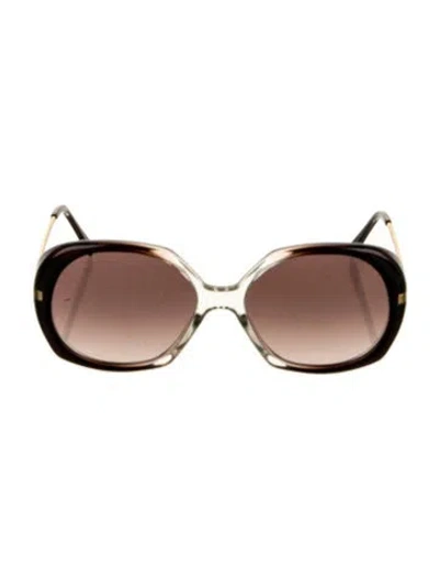 Pre-owned Celine Oversize Gradient Sunglasses In Brown