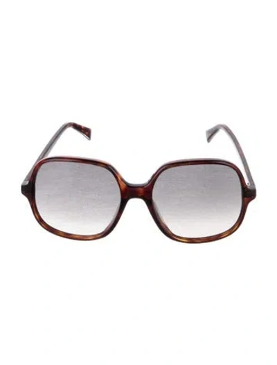 Pre-owned Celine Oversize Gradient Sunglasses In Brown