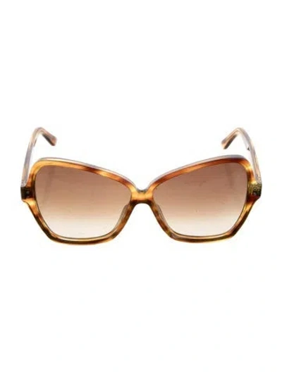Pre-owned Celine Oversize Gradient Sunglasses In Brown