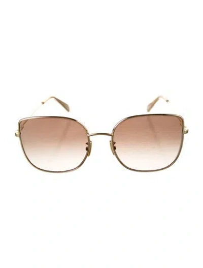 Pre-owned Celine Oversize Gradient Sunglasses In Gold