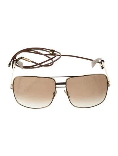 Pre-owned Celine Oversize Gradient Sunglasses In Gold