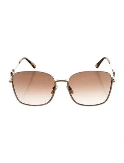 Pre-owned Celine Oversize Gradient Sunglasses In Gold
