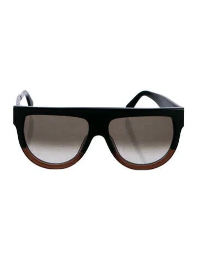 Pre-owned Celine Oversize Gradient Sunglasses In Green