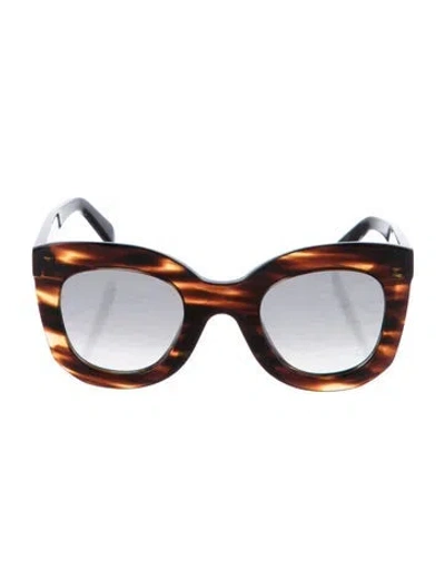 Pre-owned Celine Oversize Gradient Sunglasses In Neutral