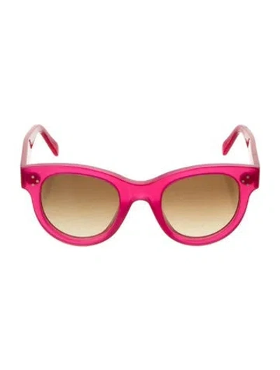 Pre-owned Celine Oversize Gradient Sunglasses In Pink