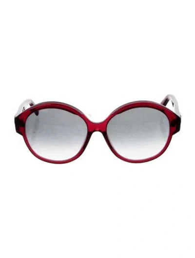 Pre-owned Celine Oversize Gradient Sunglasses In Red