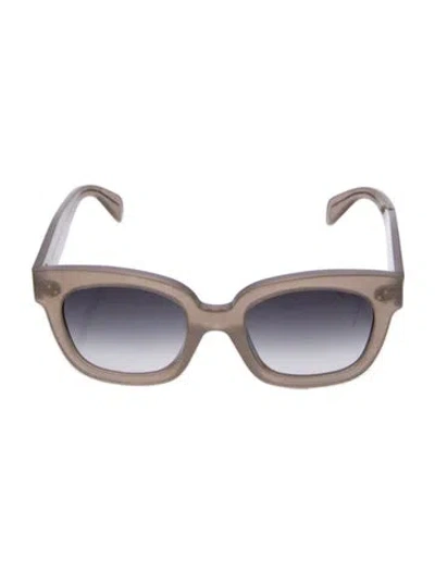 Pre-owned Celine Oversize Gradient Sunglasses In Silver