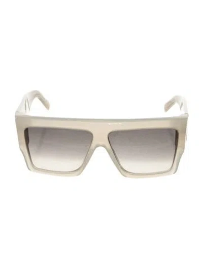 Pre-owned Celine Oversize Gradient Sunglasses In White