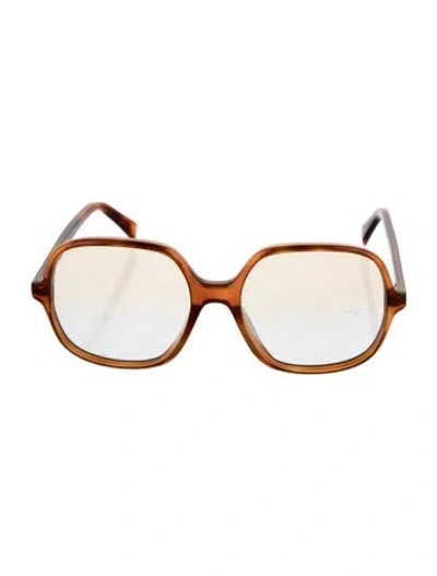 Pre-owned Celine Oversize Mirrored Sunglasses In Brown