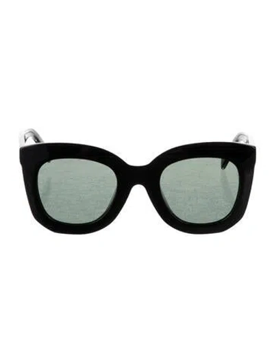 Pre-owned Celine Oversize Tinted Sunglasses In Black