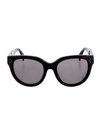 Pre-owned Celine Oversize Tinted Sunglasses In Black