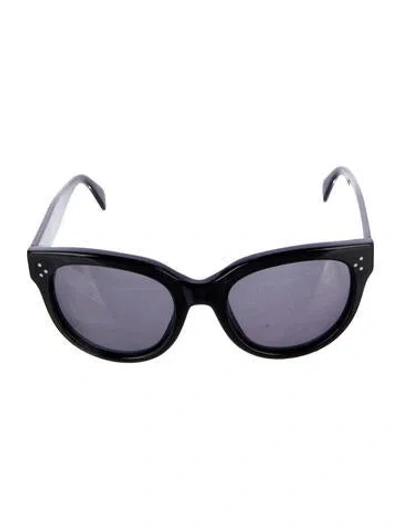 Pre-owned Celine Oversize Tinted Sunglasses In Black