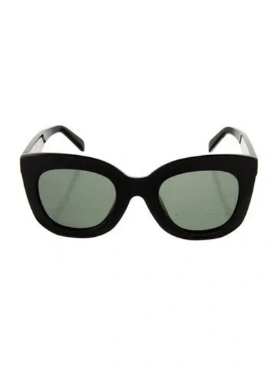 Pre-owned Celine Oversize Tinted Sunglasses In Black