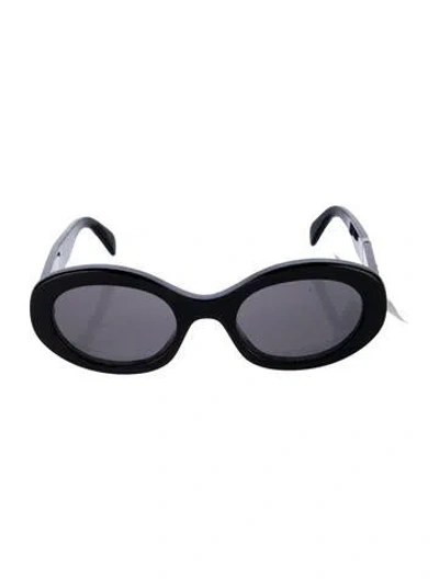 Pre-owned Celine Oversize Tinted Sunglasses In Black