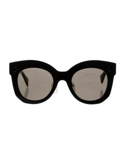 Pre-owned Celine Oversize Tinted Sunglasses In Black