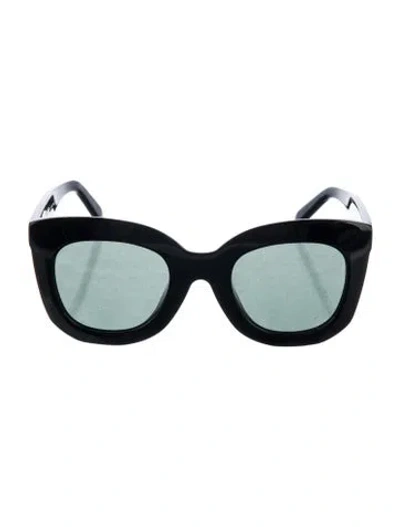 Pre-owned Celine Oversize Tinted Sunglasses In Black