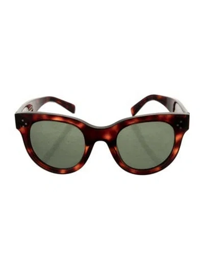 Pre-owned Celine Oversize Tinted Sunglasses In Brown