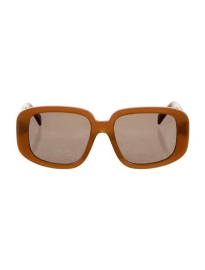 Pre-owned Celine Oversize Tinted Sunglasses In Brown