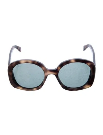 Pre-owned Celine Oversize Tinted Sunglasses In Brown
