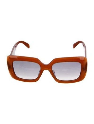 Pre-owned Celine Oversize Tinted Sunglasses In Brown